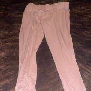 Plus size pink leggings from rainbow 1X